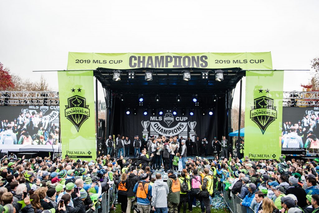 Sounders FC 2019 MLS Cup Champions Celebration – Column